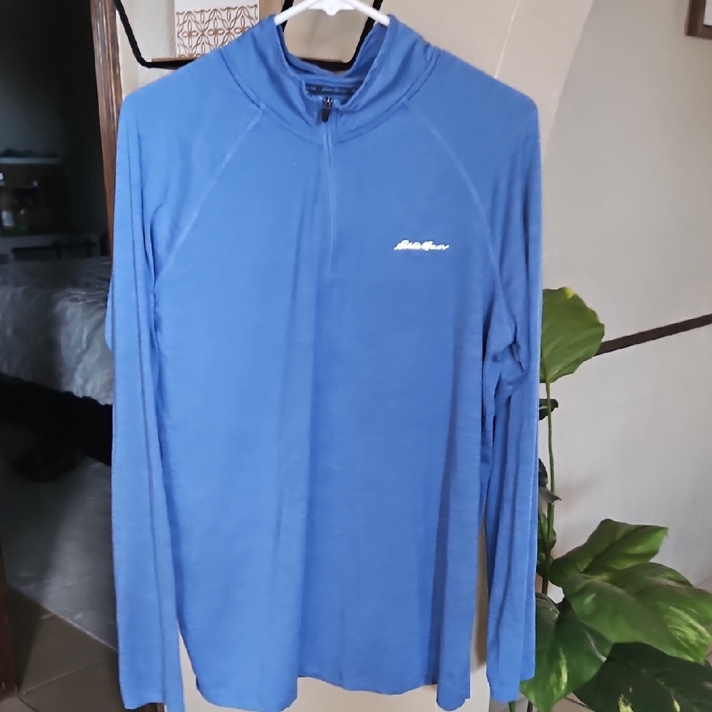 Eddie Bauer Blue Long-Sleeve Rash Guard